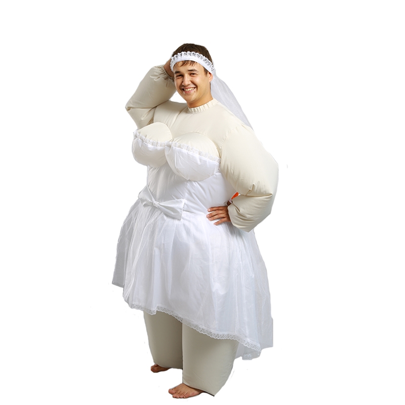 2614-1 Надувной костюм Невеста напрокат и купить в Казани по низкой оптовой цене, доставка по всей России