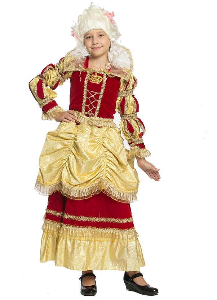 1200-11 Костюм Королева Золотая, детский