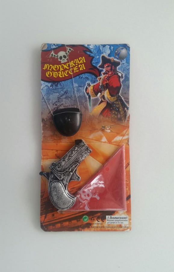 5022-10 Набор пирата, 3 предмета: наглазник, пистолет, бандана напрокат и купить в Казани по низкой оптовой цене, доставка по всей России 5022-10 Набор пирата, 3 предмета: наглазник, пистолет, бандана напрокат и купить в Казани по низкой оптовой цене, доставка по всей России