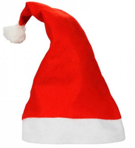 9390-1 Колпак Санты, детский 50 см напрокат и купить в Казани по низкой оптовой цене, доставка по всей России