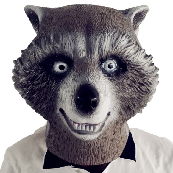 33039 Маска Енота Стражи Галактики, латекс напрокат и купить в Казани по низкой оптовой цене, доставка по всей России