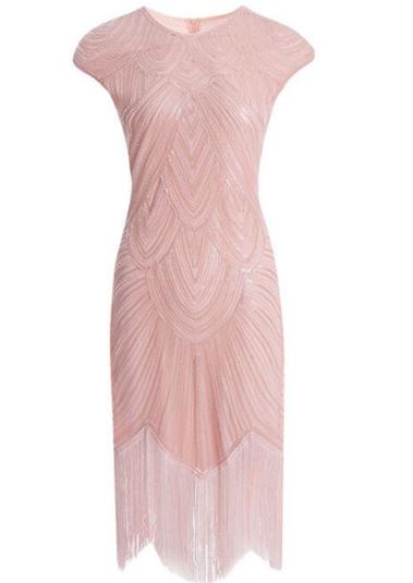 4007-8 Платье Гэтсби розовое напрокат и купить в Казани по низкой оптовой цене, доставка по всей России