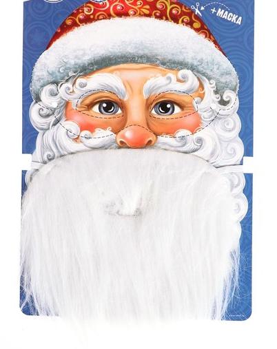 3290-63 Борода белая карнавальная