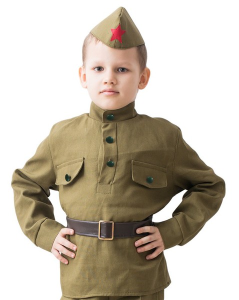 1941-11 Гимнастерка военная детская (104-152) R напрокат и купить в Казани по низкой оптовой цене, доставка по всей России