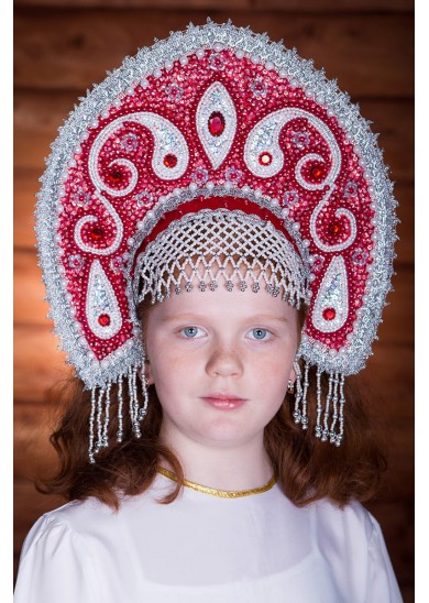 3070-722 Кокошник Ульяна высота 16см