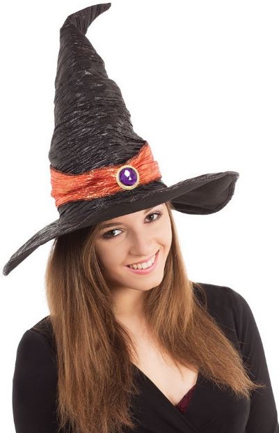 Колпак ведьмы с оранжевым поясом напрокат и купить в Казани по низкой оптовой цене, доставка по всей России