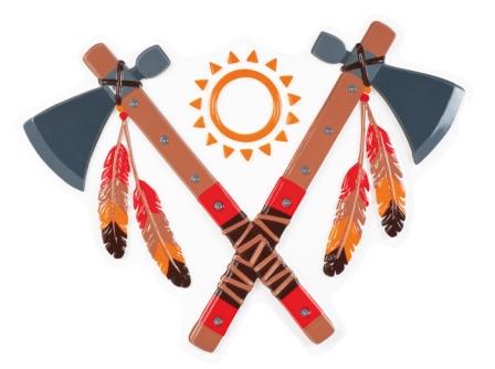 42316-2 Декорация Томагавки 55 см напрокат и купить в Казани по низкой оптовой цене, доставка по всей России