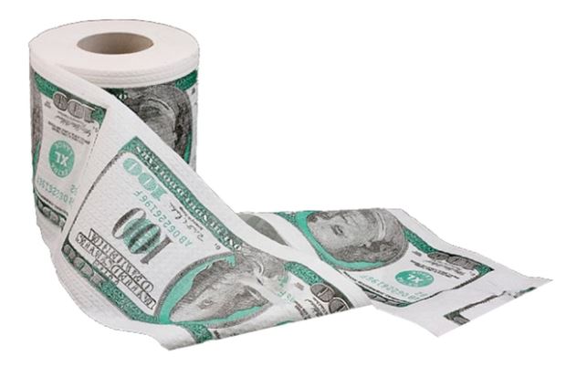 9155-1 Туалетная бумага 100 долларов напрокат и купить в Казани по низкой оптовой цене, доставка по всей России