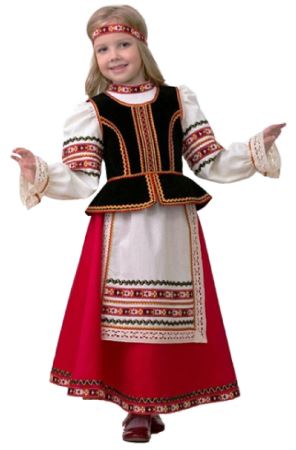 1100-42 Костюм Славянской Девочки R