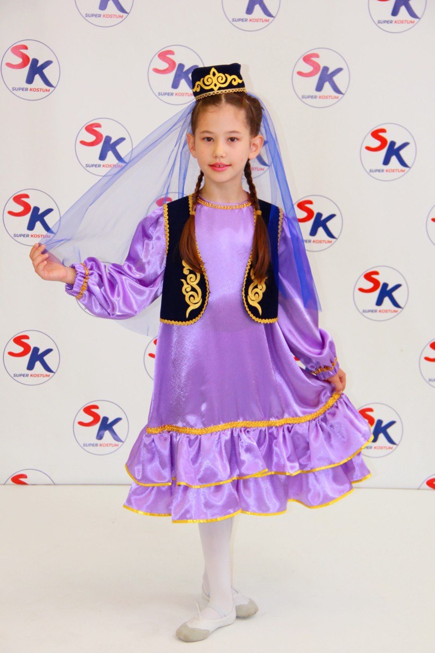 1110-32 Татарский национальный костюм для девочки, R напрокат и купить в Казани по низкой оптовой цене, доставка по всей России