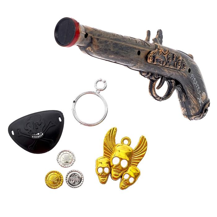 4220-4 Набор пирата «Капитан пиратов», 7 предметов напрокат и купить в Казани по низкой оптовой цене, доставка по всей России