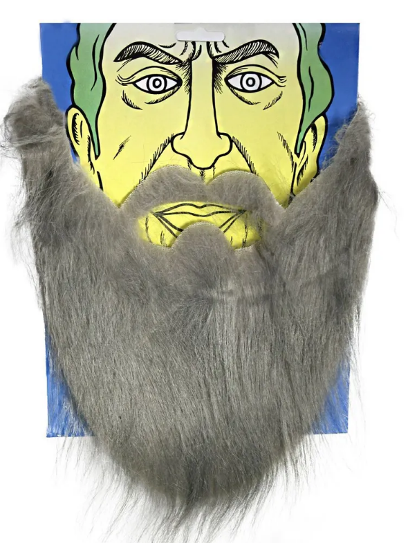 3105-27 Борода с усами седая  напрокат и купить в Казани по низкой оптовой цене, доставка по всей России