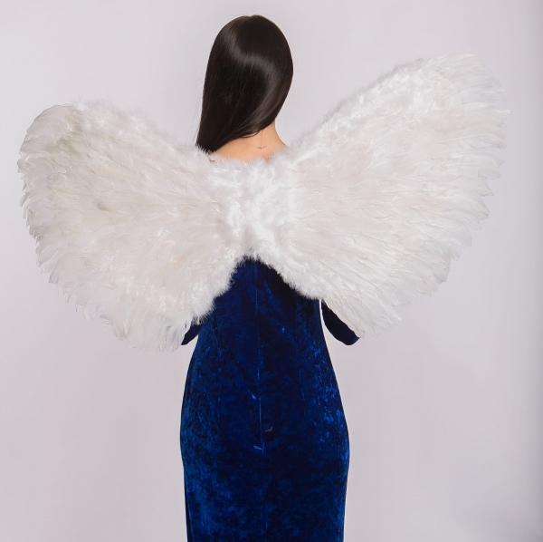 3401-44 Крылья белые, 110х60 см напрокат и купить в Казани по низкой оптовой цене, доставка по всей России