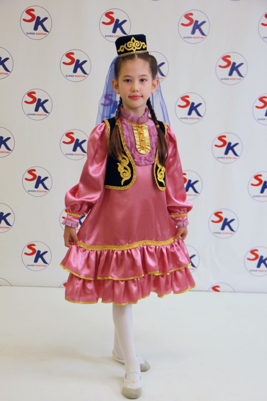 1110-03 Татарский национальный костюм для девочки Люкс, R