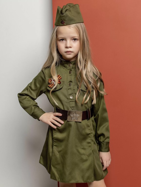 1944-3 Костюм Солдатка, платье напрокат и купить в Казани по низкой оптовой цене, доставка по всей России