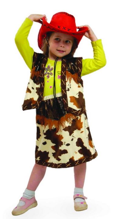 1152-2 Карнавальный костюм КОВБОЙКА, детский напрокат и купить в Казани по низкой оптовой цене, доставка по всей России