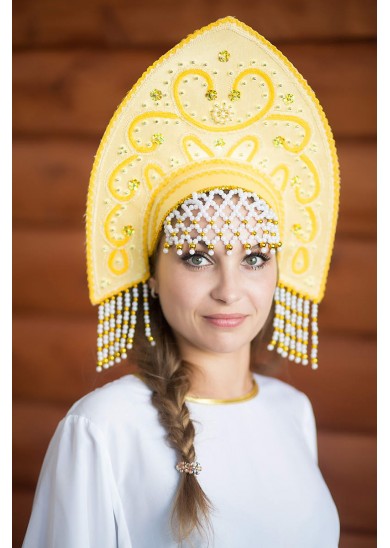 3070-7512 Кокошник Анна выс 16см напрокат и купить в Казани по низкой оптовой цене, доставка по всей России