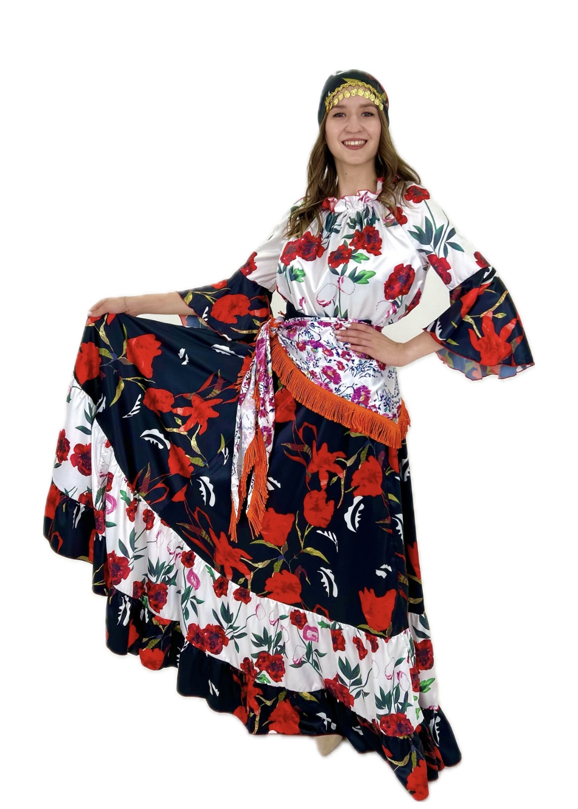 2206-82 Костюм Цыганки напрокат и купить в Казани по низкой оптовой цене, доставка по всей России