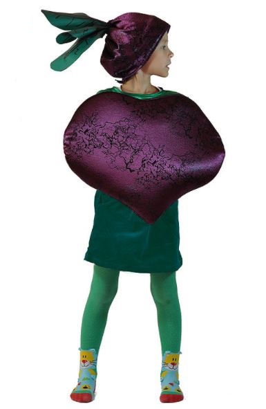 1807-1 Костюм Свекла (с 98 см до 130 см), атлас