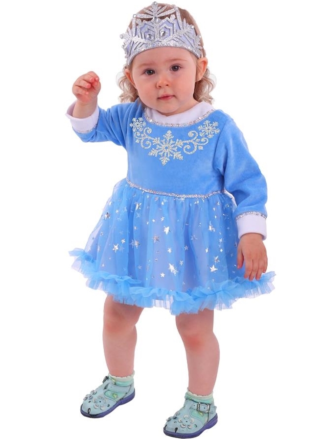 4445- Снегурочка голубая р.24, рост 74,100% хлопок напрокат и купить в Казани по низкой оптовой цене, доставка по всей России