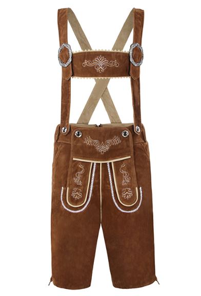 2240-1 Шорты баварские, замша, коричневые напрокат и купить в Казани по низкой оптовой цене, доставка по всей России