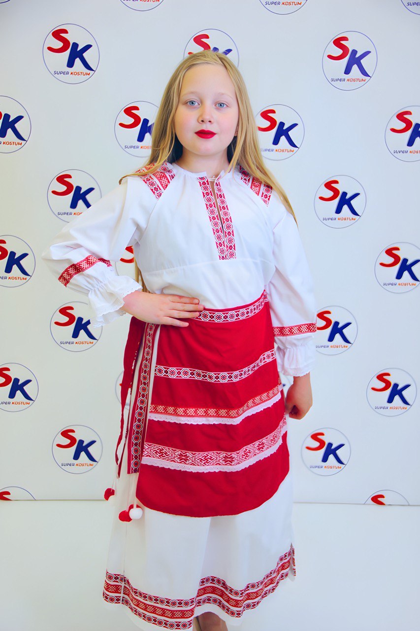 1114-2 Белорусский народный костюм (девочка)