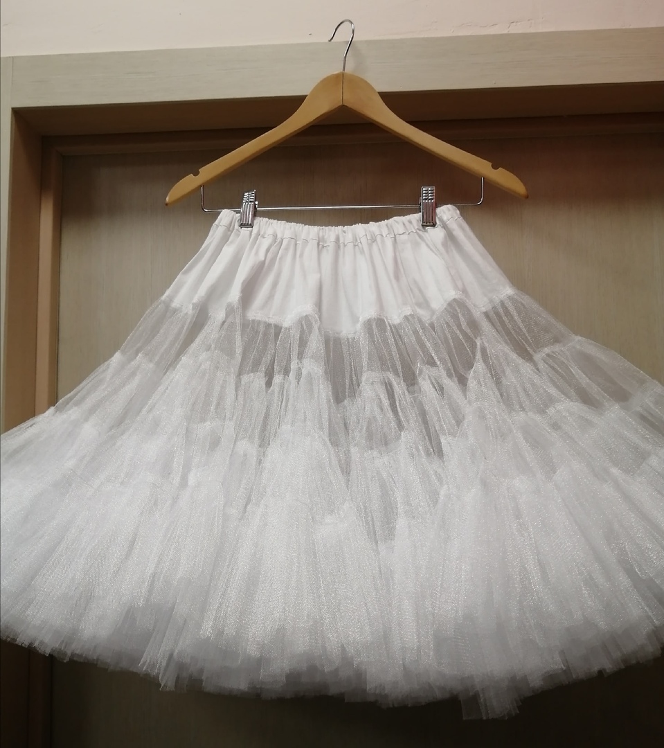 8710-15 Подъюбник белый пышный длина 50 напрокат и купить в Казани по низкой оптовой цене, доставка по всей России