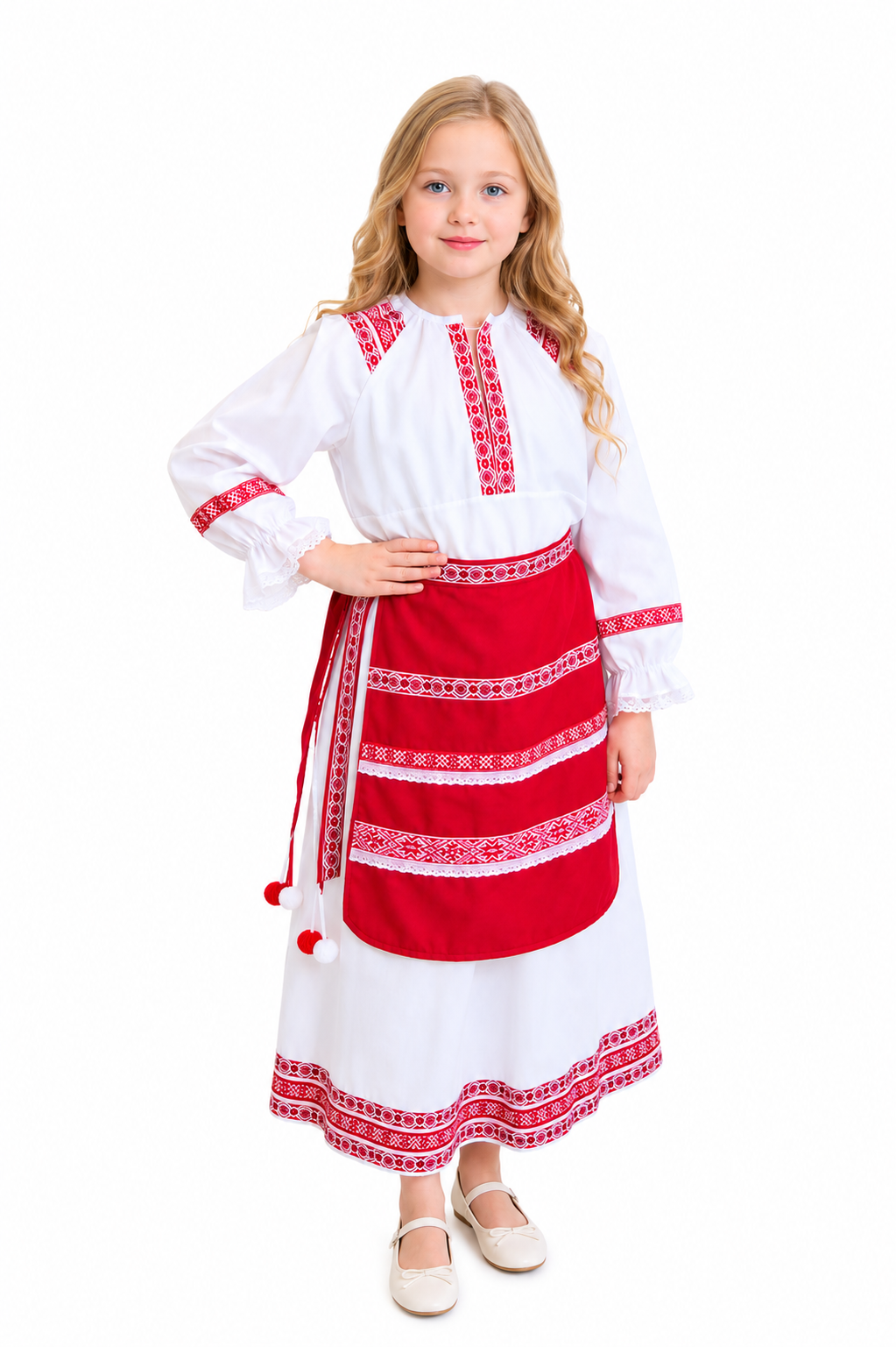 1114-2 Белорусский народный костюм (девочка) напрокат и купить в Казани по низкой оптовой цене, доставка по всей России 1114-2 Белорусский народный костюм (девочка) напрокат и купить в Казани по низкой оптовой цене, доставка по всей России