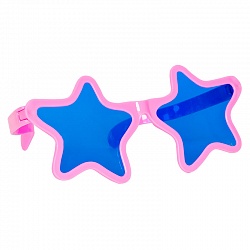 4553-1 Очки большие Звездочка розовый напрокат и купить в Казани по низкой оптовой цене, доставка по всей России