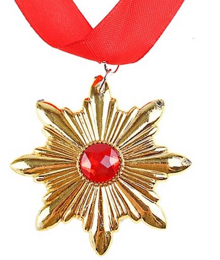 6815-1 Орден-медаль карнавальный напрокат и купить в Казани по низкой оптовой цене, доставка по всей России