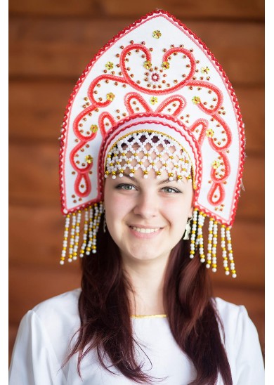 3070-7501 Кокошник Анна выс 16см напрокат и купить в Казани по низкой оптовой цене, доставка по всей России