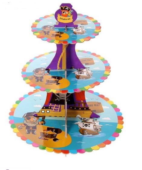 5145-2 Подставка для пирожных 3-ярусная Пират напрокат и купить в Казани по низкой оптовой цене, доставка по всей России 5145-2 Подставка для пирожных 3-ярусная Пират напрокат и купить в Казани по низкой оптовой цене, доставка по всей России