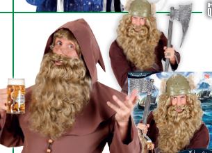 3104-51 Борода длинная кудрявая светлая