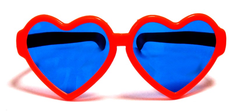 4553-2 Очки большие Сердечки напрокат и купить в Казани по низкой оптовой цене, доставка по всей России