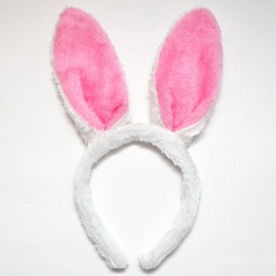 1003-4 Ободок с ушками Пушистый зайка,белый напрокат и купить в Казани по низкой оптовой цене, доставка по всей России 1003-4 Ободок с ушками Пушистый зайка,белый напрокат и купить в Казани по низкой оптовой цене, доставка по всей России