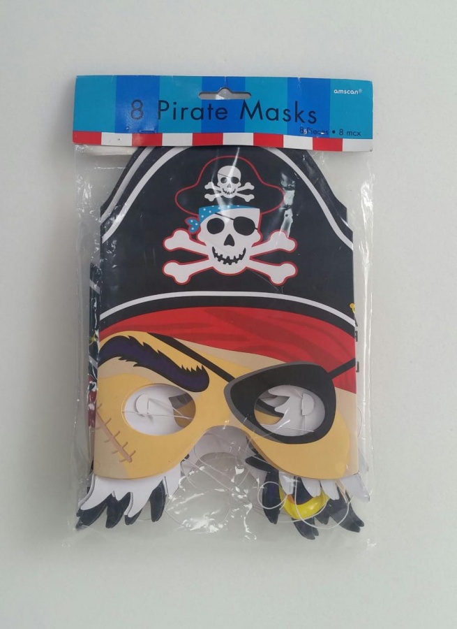 6001-10 Маска Пирата 8шт. напрокат и купить в Казани по низкой оптовой цене, доставка по всей России