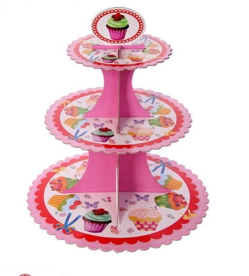 5146 Подставка для пирожных 3-ярусная Сладость напрокат и купить в Казани по низкой оптовой цене, доставка по всей России