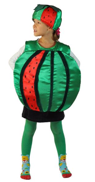 1844-3 Костюм Арбуза, атлас напрокат и купить в Казани по низкой оптовой цене, доставка по всей России 1844-3 Костюм Арбуза, атлас напрокат и купить в Казани по низкой оптовой цене, доставка по всей России