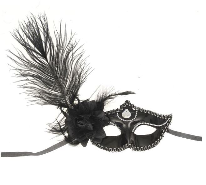 3302-66 Маска черная кант серебро большое перо 10*18 напрокат и купить в Казани по низкой оптовой цене, доставка по всей России 3302-66 Маска черная кант серебро большое перо 10*18 напрокат и купить в Казани по низкой оптовой цене, доставка по всей России