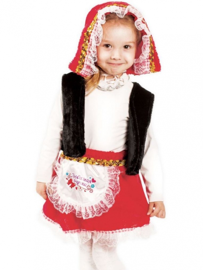 1222-34 Костюм Красная Шапочка на 3-6 лет
