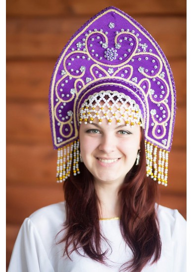 3070-7510 Кокошник Анна выс 16см напрокат и купить в Казани по низкой оптовой цене, доставка по всей России