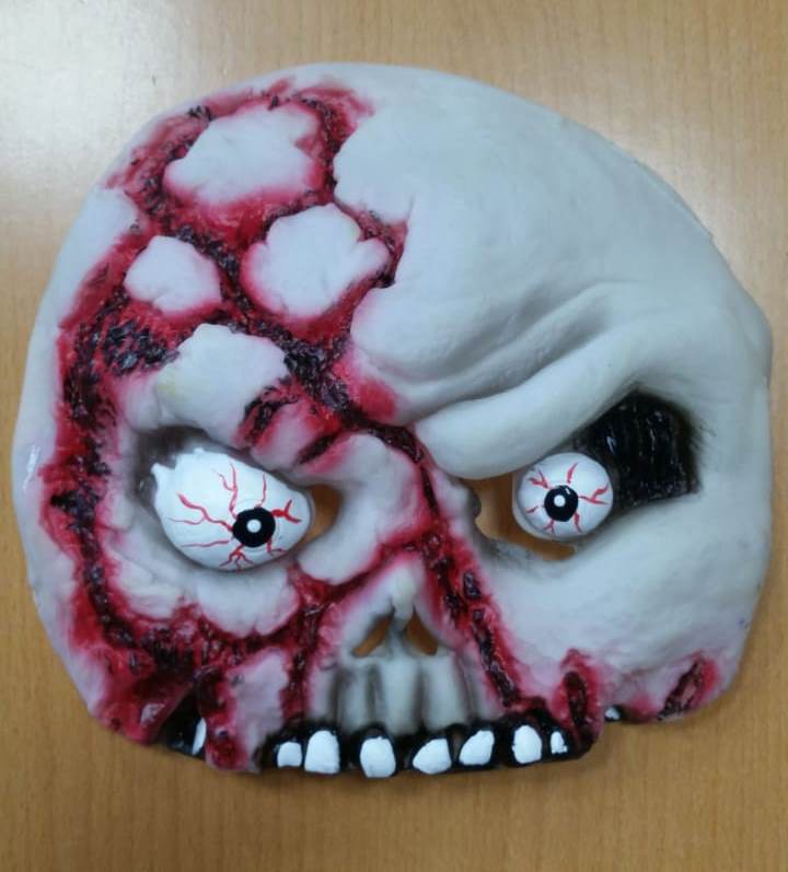 6001-97 Полумаска череп напрокат и купить в Казани по низкой оптовой цене, доставка по всей России