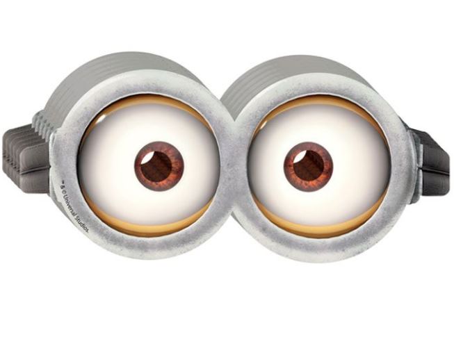 9246-6 Маска Миньоны, 6шт, бумажные напрокат и купить в Казани по низкой оптовой цене, доставка по всей России