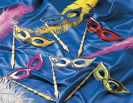 3305-4 Маска Маскарад на палочке ассорти 3305-4 Маска Маскарад на палочке ассорти