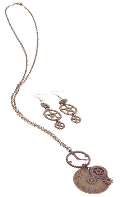 ПБ1786 Ожерелье Часы стримпанка напрокат и купить в Казани по низкой оптовой цене, доставка по всей России