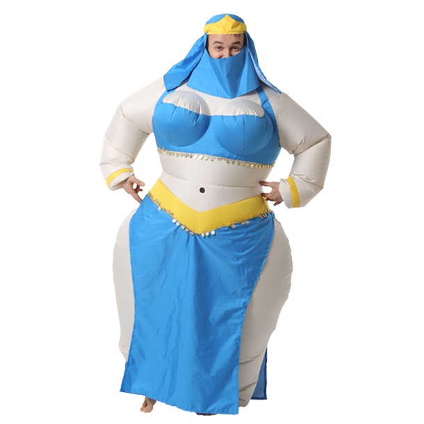 2606-21 Надувной костюм Шахерезада в голубом напрокат и купить в Казани по низкой оптовой цене, доставка по всей России