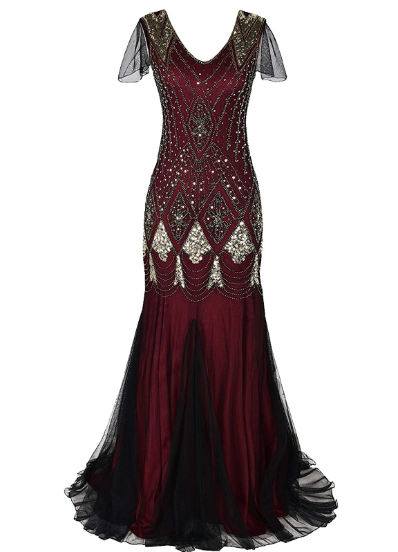 4001-24 Платье длинное с рукавчиком бардовое с золотом напрокат и купить в Казани по низкой оптовой цене, доставка по всей России 4001-24 Платье длинное с рукавчиком бардовое с золотом напрокат и купить в Казани по низкой оптовой цене, доставка по всей России