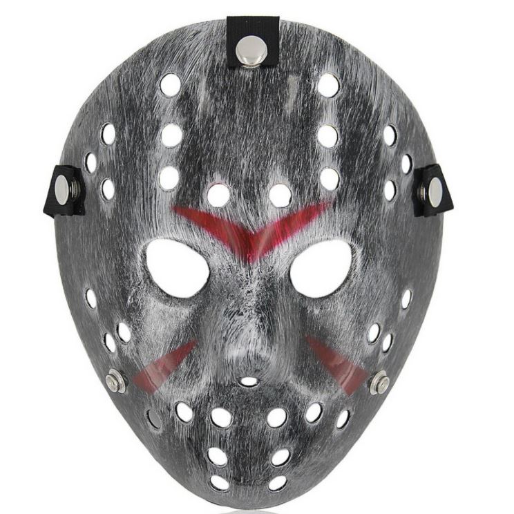 8676-5 Маска хоккеиста Джейсона, серебро напрокат и купить в Казани по низкой оптовой цене, доставка по всей России