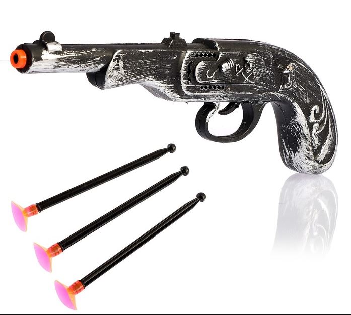 4607-24 Пистолет Мушкет с 3 присосками напрокат и купить в Казани по низкой оптовой цене, доставка по всей России 4607-24 Пистолет Мушкет с 3 присосками напрокат и купить в Казани по низкой оптовой цене, доставка по всей России