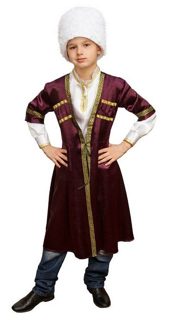 1170-21 Грузинский костюм для мальчика R напрокат и купить в Казани по низкой оптовой цене, доставка по всей России